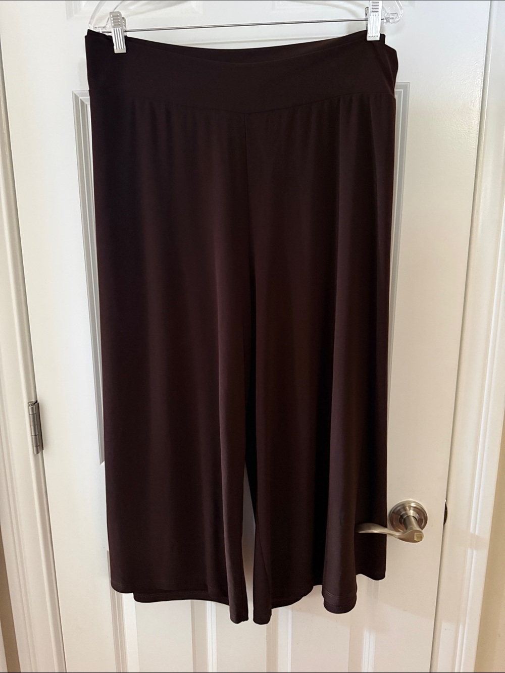 Studio 1940 Brown Maxi Pull-On Wide Leg Capris